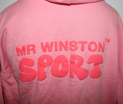 * MR WINSTON * Pink Hoodie (Small