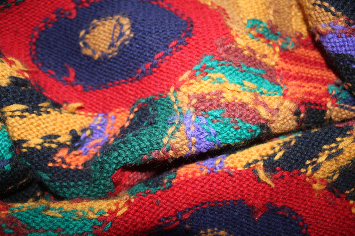 Vintage 80s/90s Colorful Geometric Knit Sweater