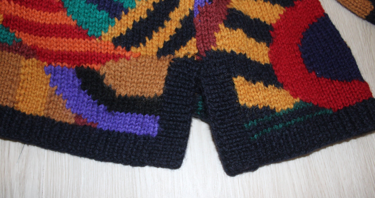 Vintage 80s/90s Colorful Geometric Knit Sweater
