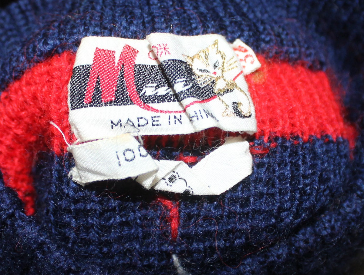 Vintage 80s/90s 100% Pure Wool patterned knit sweater
