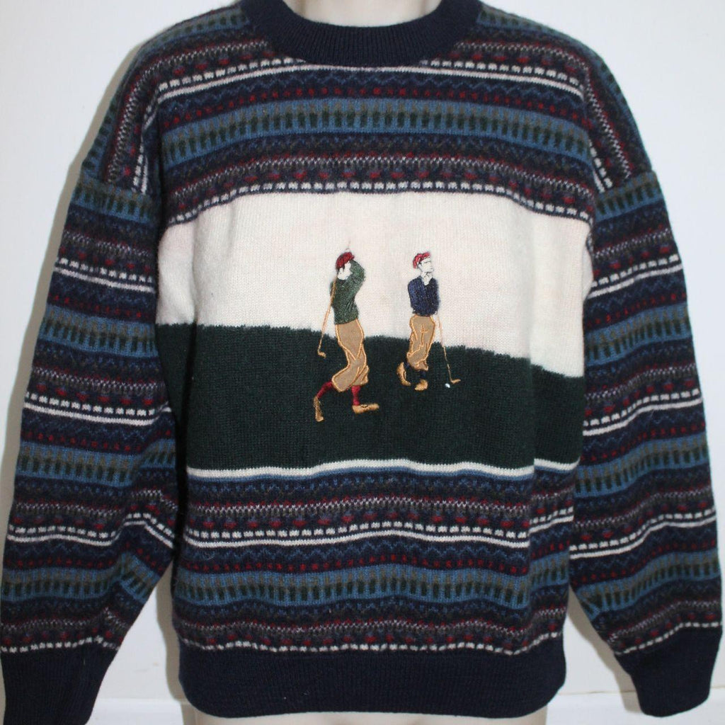 Vintage Macintosh Country Golf Pattern Knit Sweater