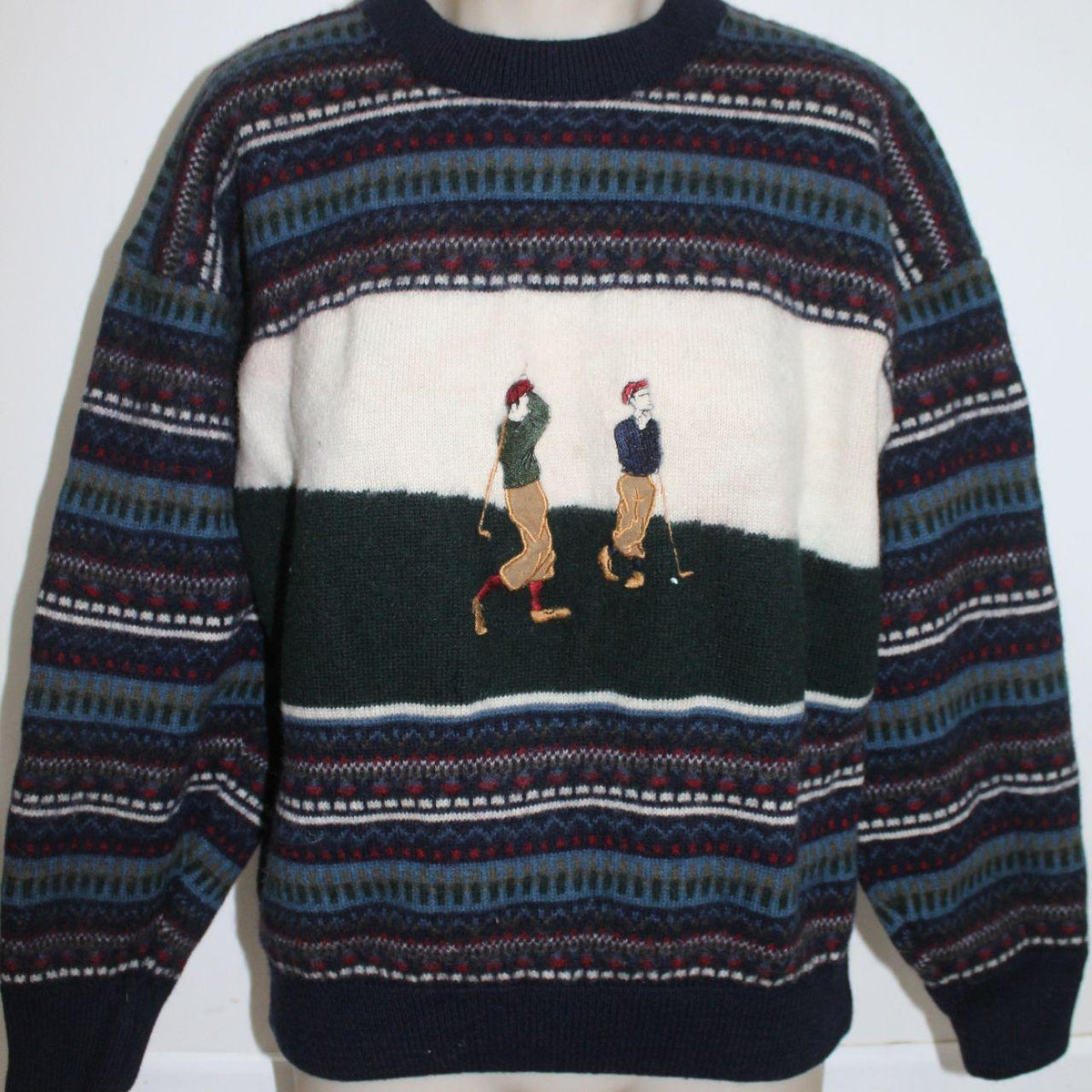 Vintage Macintosh Country Golf Pattern Knit Sweater