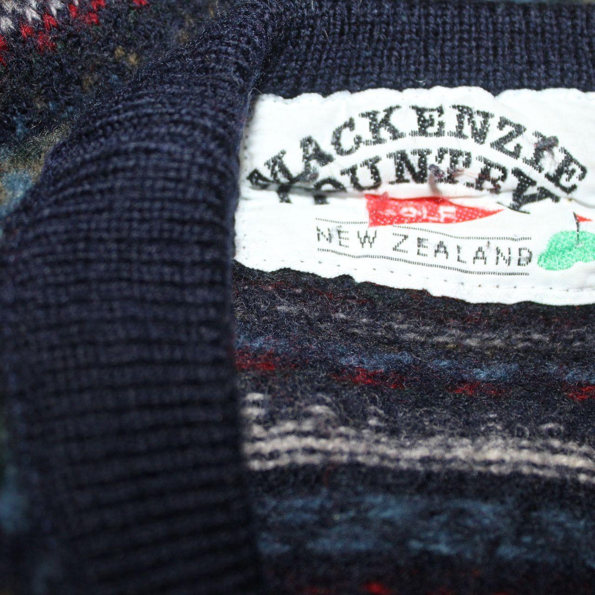 Vintage Macintosh Country Golf Pattern Knit Sweater